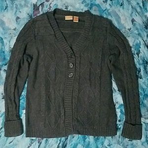 Charcoal Gray North Crest Cardigan